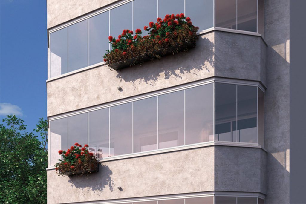 vetrata per balconi